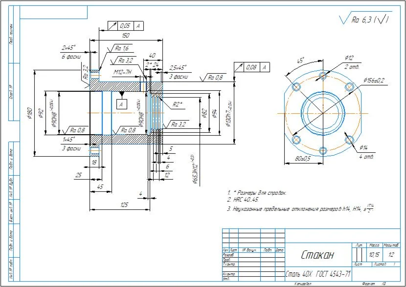 A set of maps for making a glass part in Word