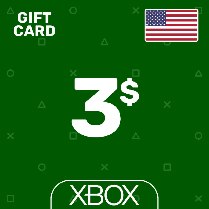 ⭐️Xbox Top Up Card 3$ (USD) USA