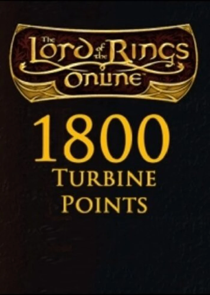 🔑RU/WORLD Lord Of The Rings Online 1800 Turbine Points