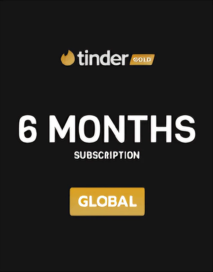 Tinder Gold - 6 Month 🔥Promo Code🔥 (GLOBAL) 🚀AUTO🚀