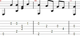 Песенка кавалергарда - И. Шварц. Ноты и табы, GP5