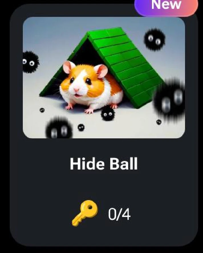 🐹 🔑 Hide Ball | KEYS FOR CODES FOR HAMSTER KOMBAT