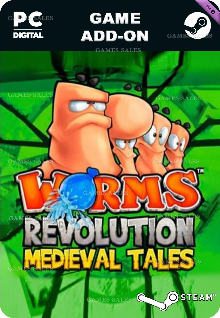 ✅💙WORMS REVOLUTION: MEDIEVAL TALES DLC💙STEAM GIFT🤖