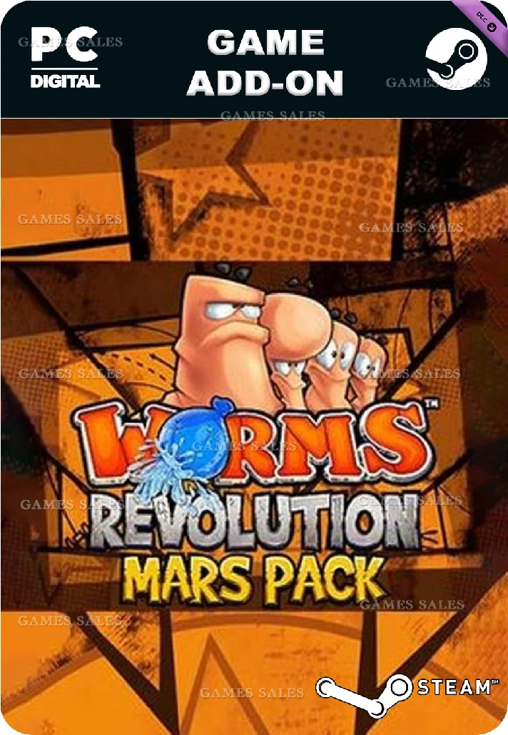 ✅💙WORMS REVOLUTION - MARS PACK💙STEAM GIFT🤖AUTO