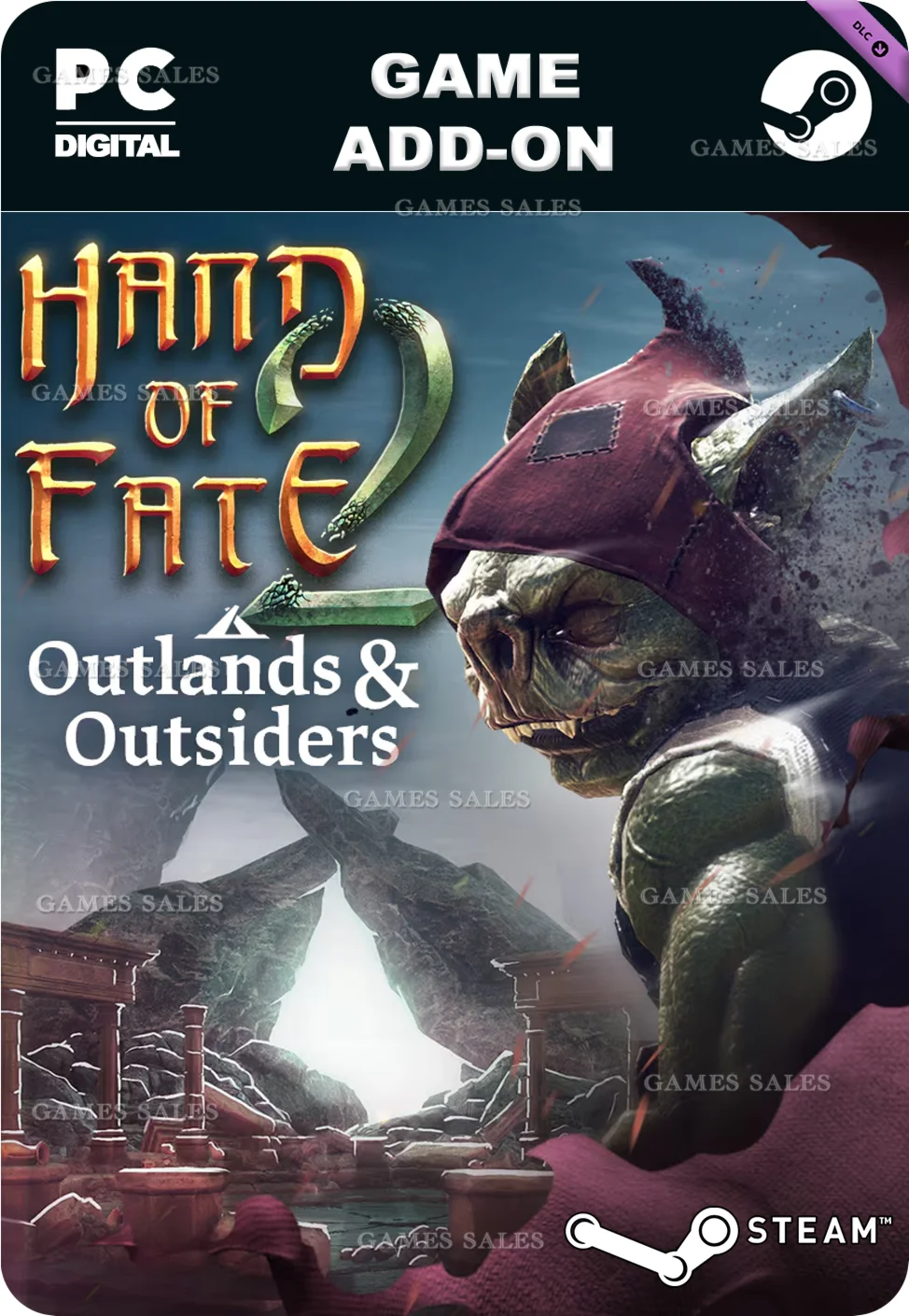 HAND OF FATE 2 - OUTLANDS AND OUTSIDERSSTEAM GIFT