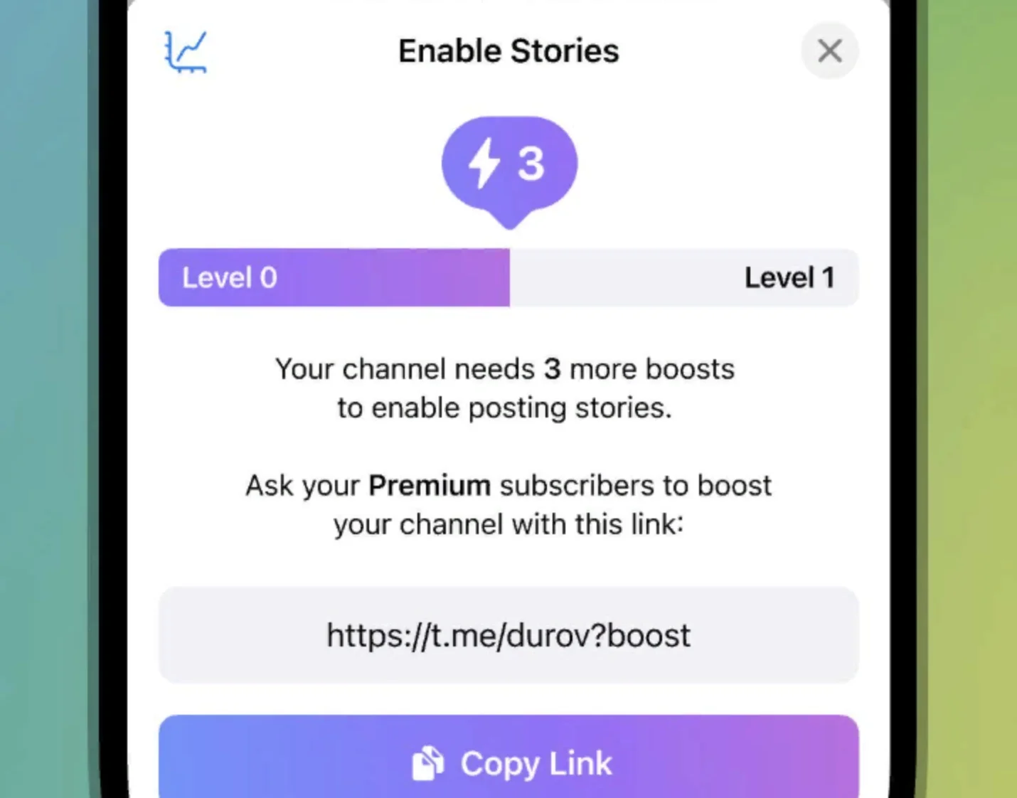 TELEGRAM БУСТ на 1- 30 ДНЕЙ ⬆️ до 50000 BOOST! 