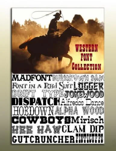Коллекция шрифтов #2 Western Fonts (88 штук)