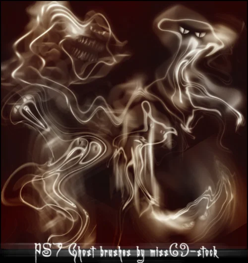 Кисти-привидения для использования в Photoshop