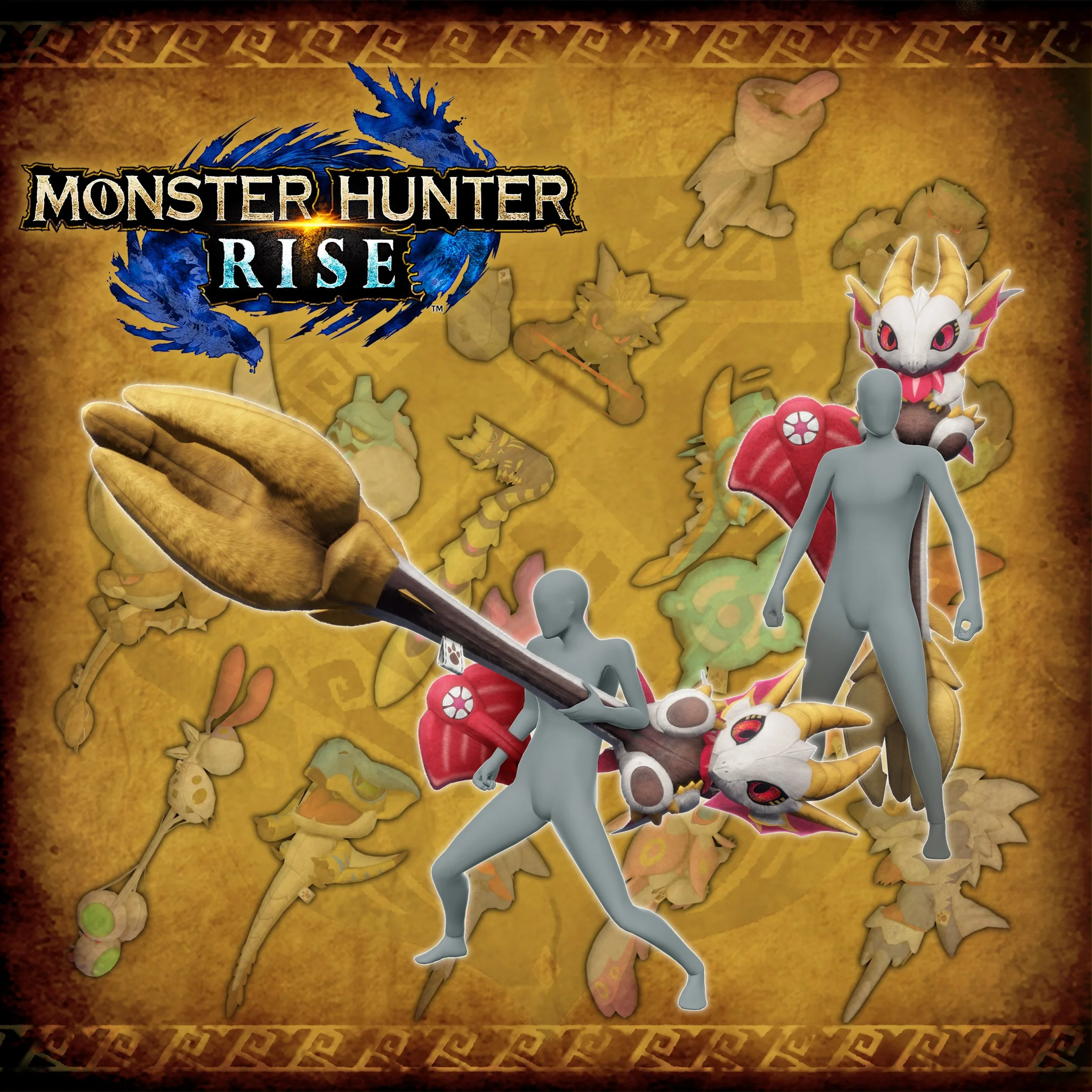 Stuffed Monster Hunter layered weapon pack