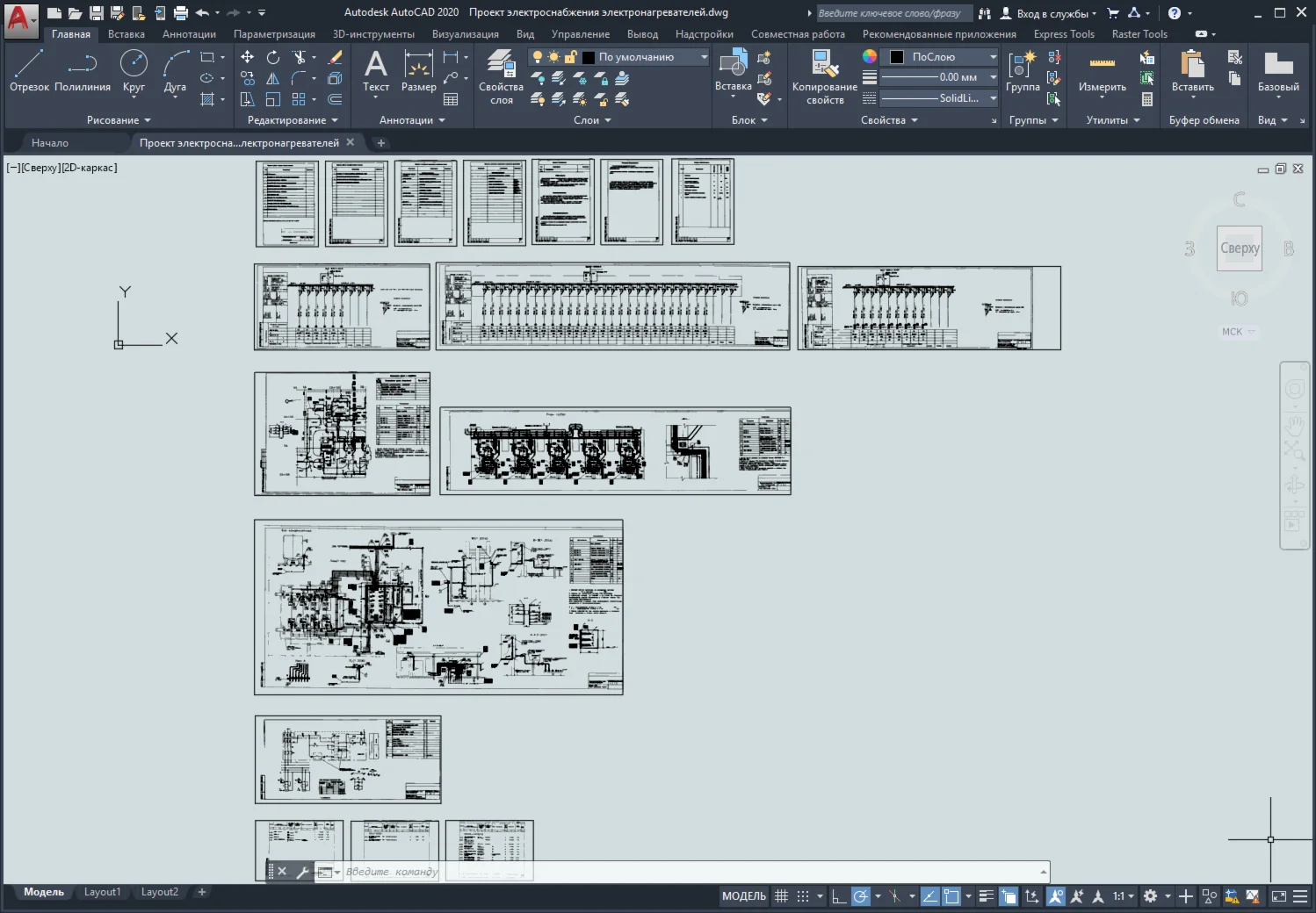 Project of power supply of electric heaters