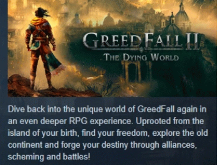 GreedFall II: The Dying World 💎 STEAM GIFT RUSSIA 🇷🇺