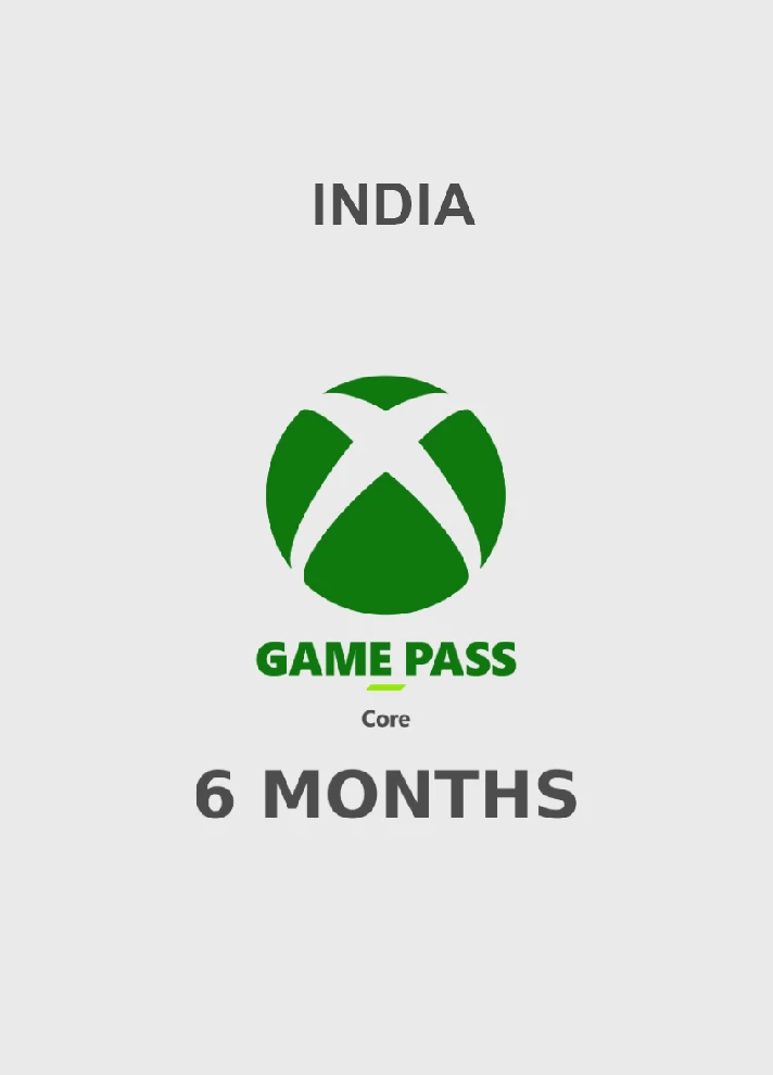 🟢XBOX🟢GAME PASS CORE 6 MONTHS  (IN) KEY🔑