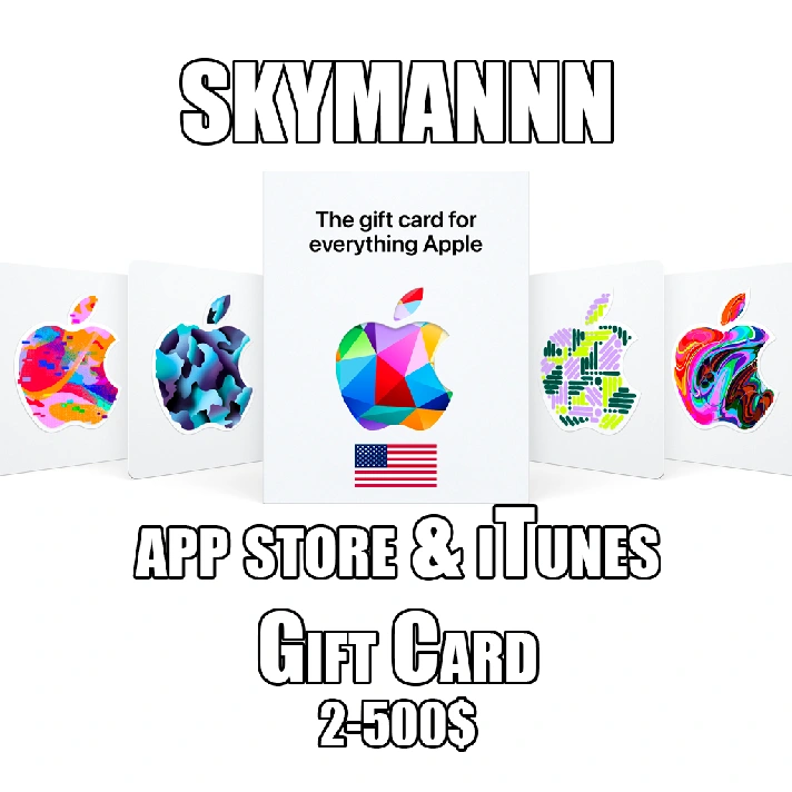 🍎🇺🇸 iTunes & Apple GIFT CARD🍎 2-500$ USD USA