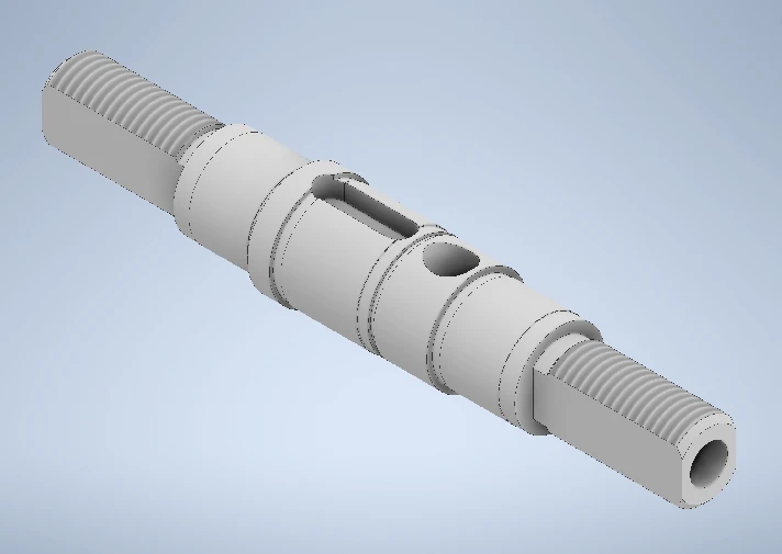 Drawing axle shaft of the Inmotion V8 electric motor