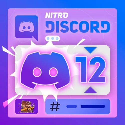  DISCORD NITRO FULL 12 МЕСЯЦЕВ + 2 БУСТА  1 ГОД