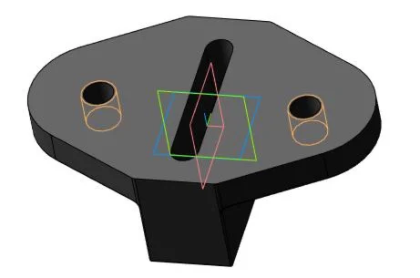 Drawing and 3D model of the part, clamp 12-9 in the com