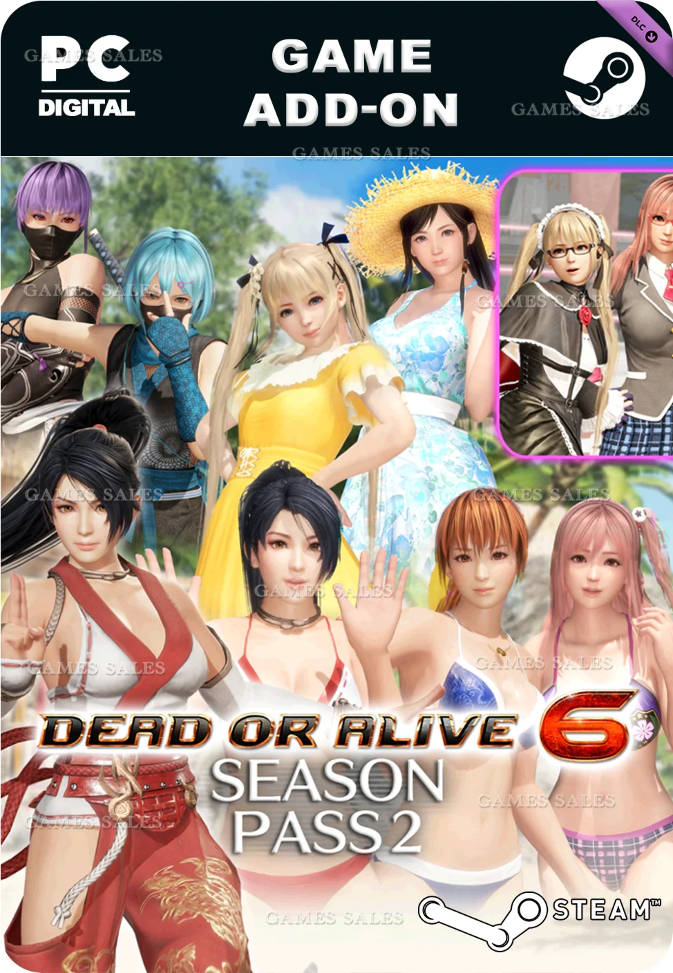 DOA6 SEASON PASS 2STEAM GIFT????АВТОДОСТАВКА????