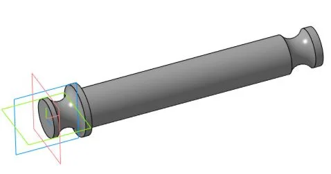 Drawing and 3D model of the details of a transport fing