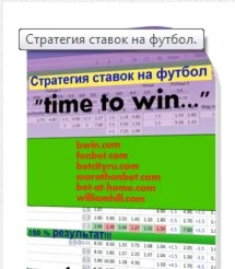Стратегия ставок на футбол