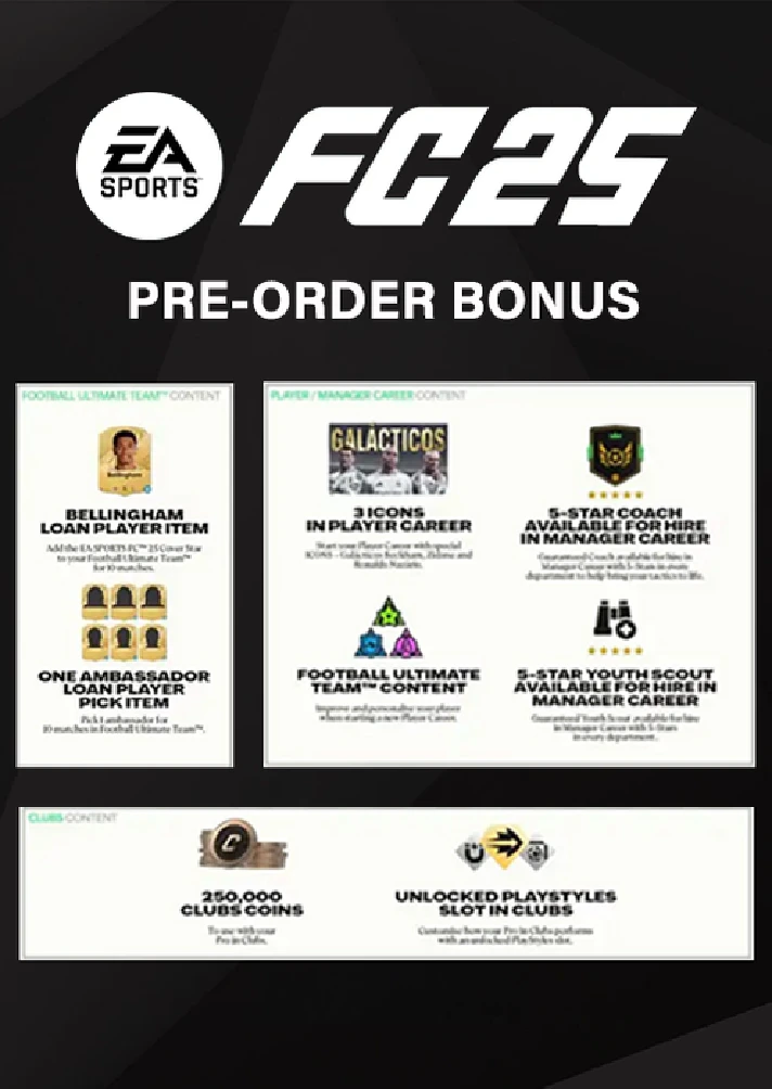 Key EA SPORTS FC 25 - Pre-order Bonus DLC (XBOX)