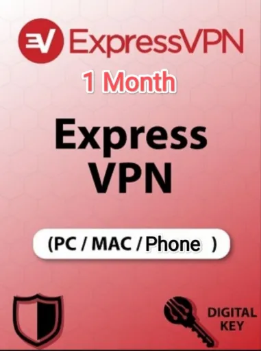 Express VPN (PC, Mac & Phone) 5 Device, 1 Month