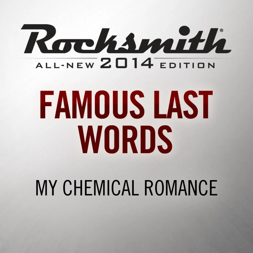 Rocksmith 2014 Famous Last Words My Chemical RomanceP