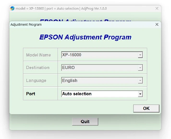 EPSON AdjProg Reset Epson XP-15000