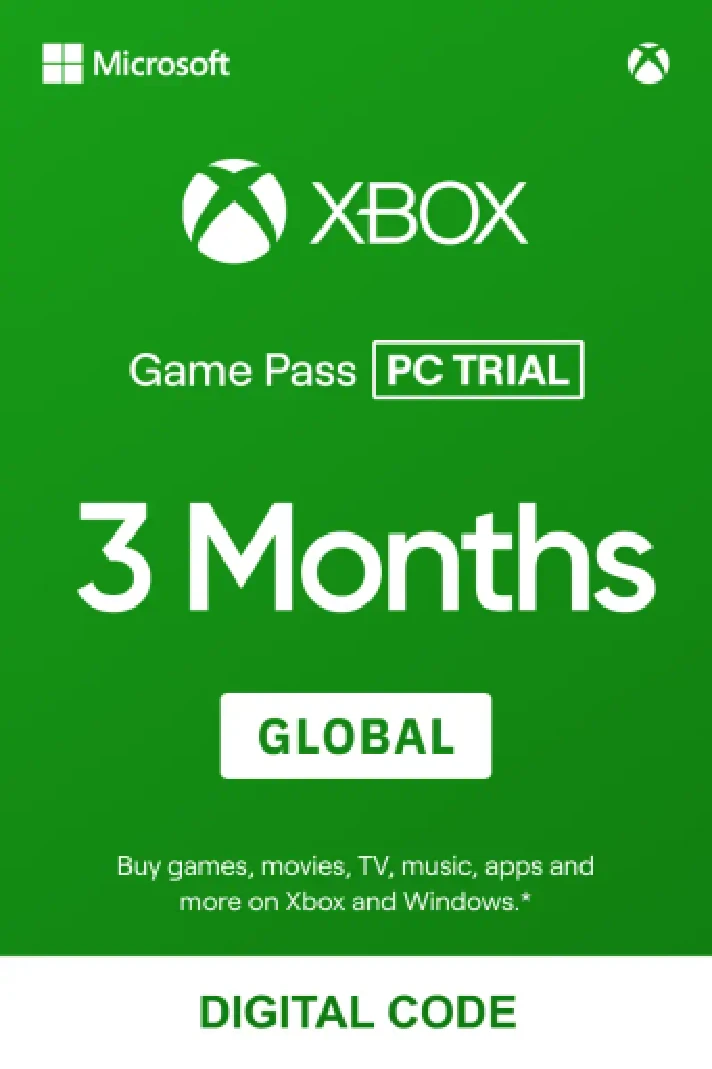 🔑XBOX GAME PASS PC 3 MONTHS GLOBAL TRIAL 💎