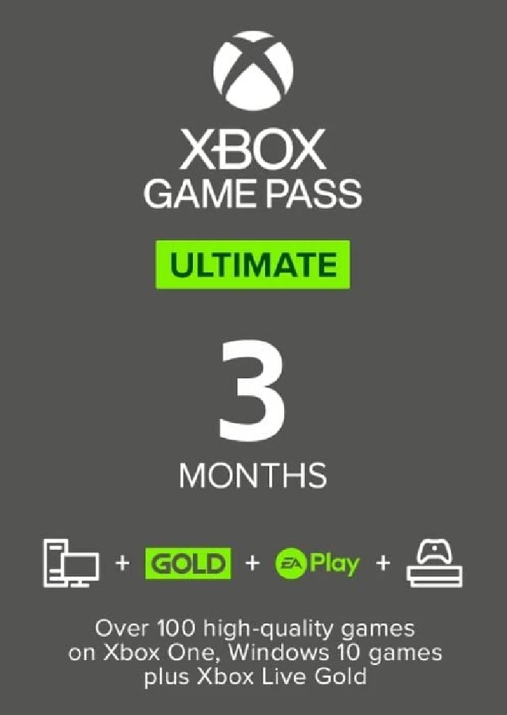 🌍XBOX Game Pass Ultimate KEY | 3 + 1 MONTHS 🔥🔑