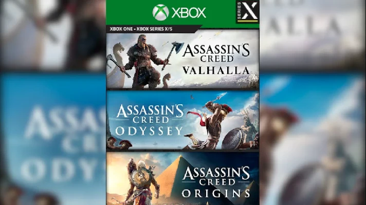 ASSASSINS CREED BUNDLE: VALHALLA+ODYSSEY+ORIGIN🔑KEY🎮