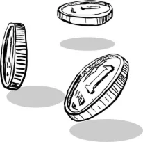 Векторный рисунок монеты