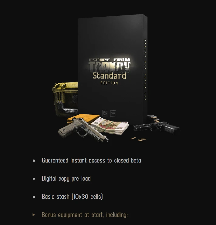 🔑 Escape from Tarkov Standart Edition CD-Key RU/CIS🔑