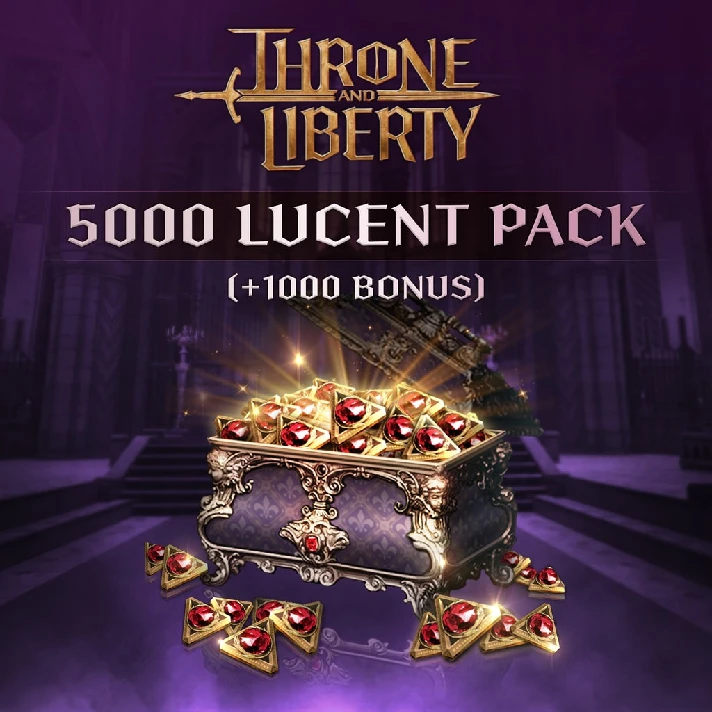 THRONE AND LIBERTY - 5,000 Lucent Pack (+1,000 Bonus)✅P