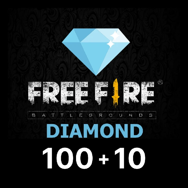 Free Fire 100 + 10 Diamonds Pins (shop2Topup)🔑/ Global