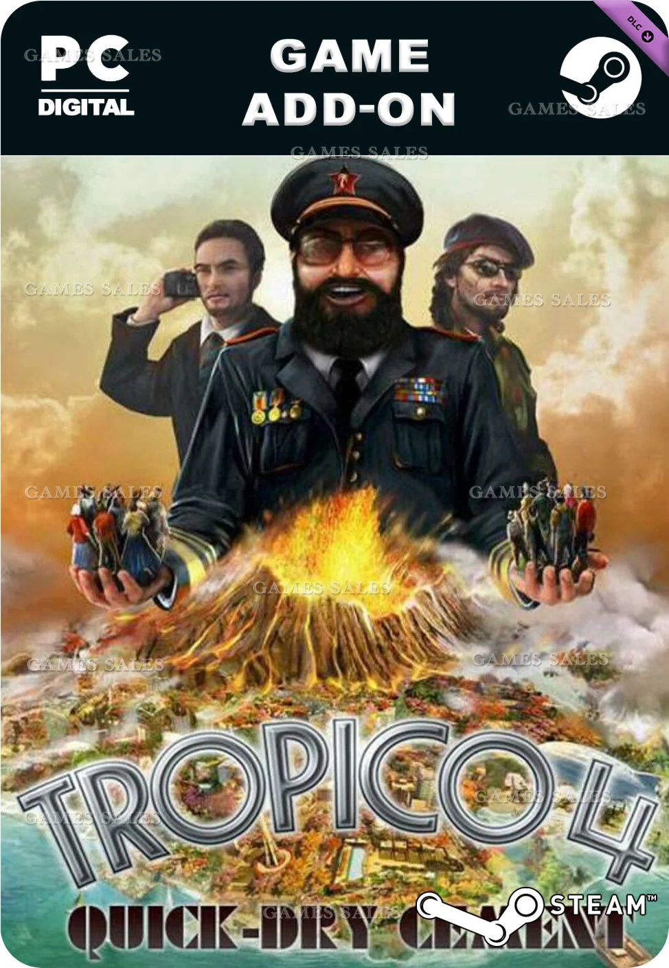 TROPICO 4: QUICK-DRY CEMENT DLCSTEAM GIFT????АВТО