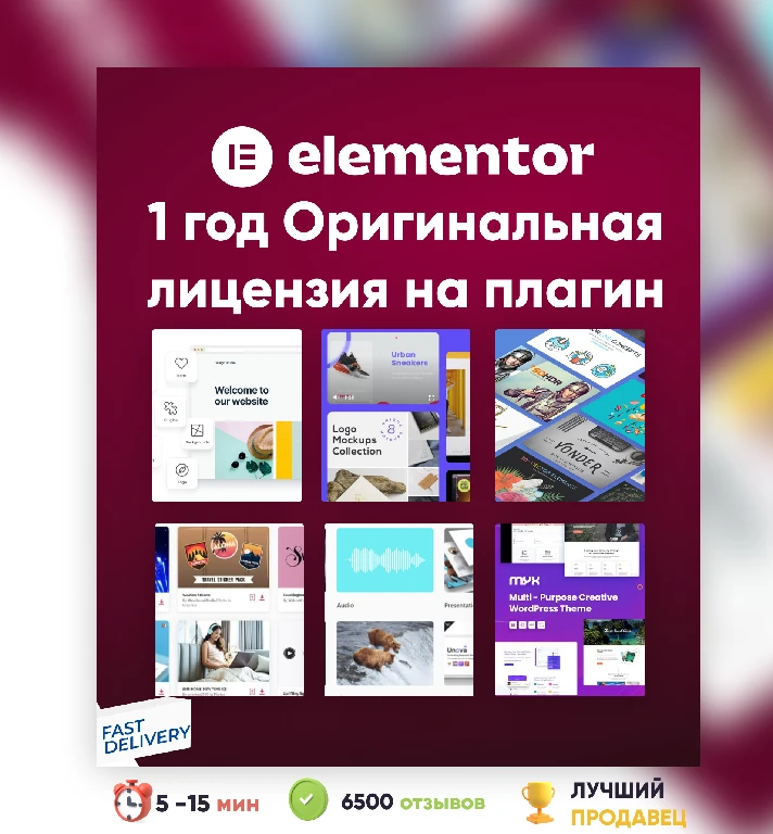 ⭐Elementor Pro 1 Year Plugin Original license ✅