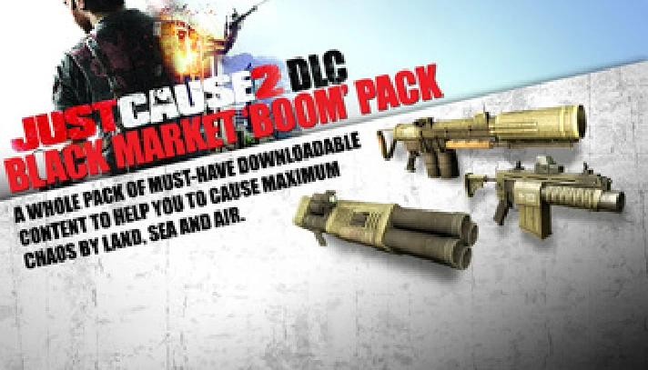 Just Cause 2 - Black Market Boom Pack DLC STEAM GIFT