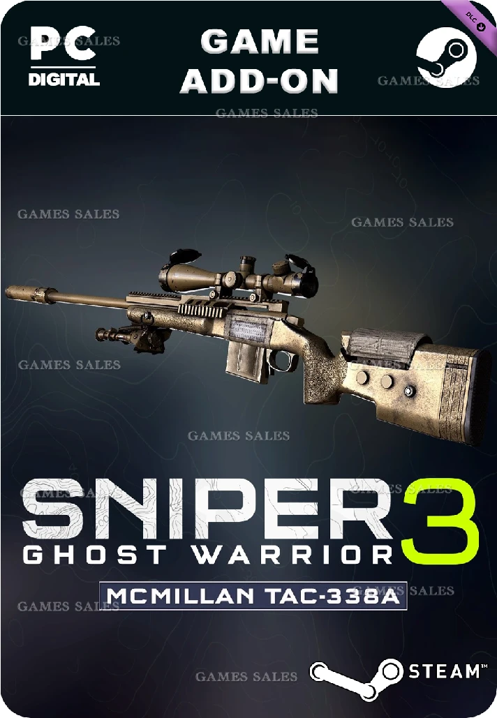 ✅💙SNIPER GHOST WARRIOR 3 - SNIPER RIFLE MCMILLAN💙