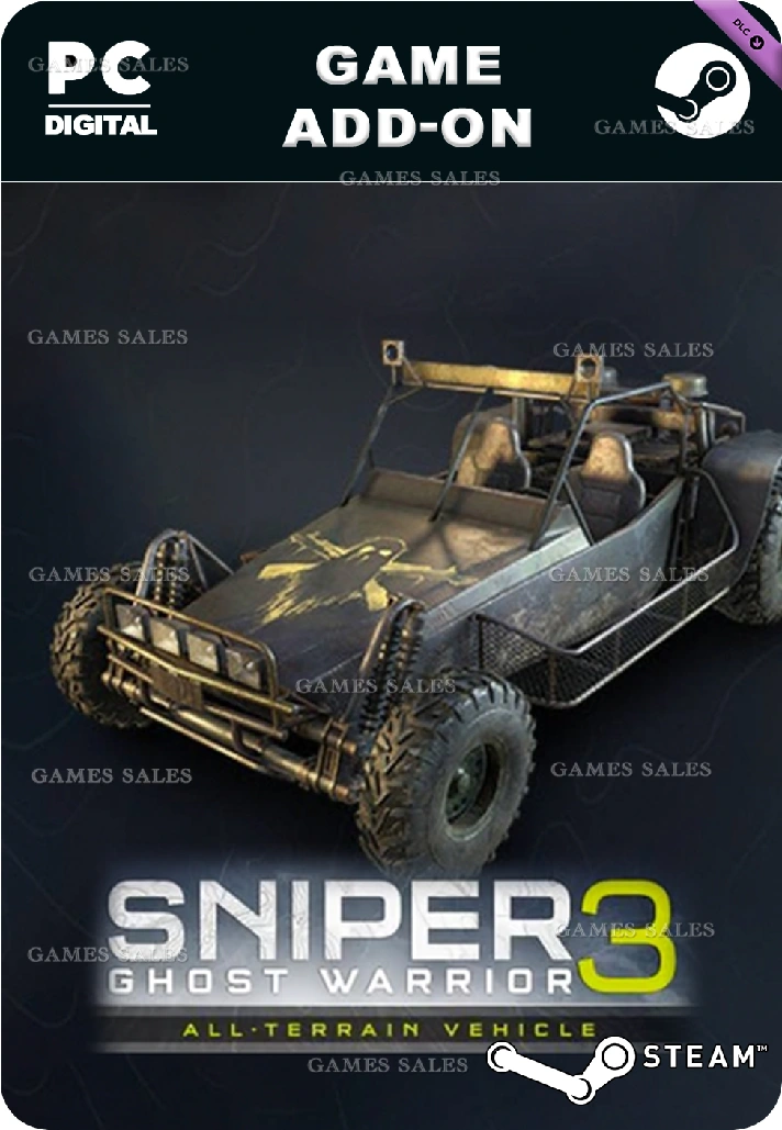 ✅💙SNIPER GHOST WARRIOR 3 - ALL-TERRAIN VEHICLE💙STEAM