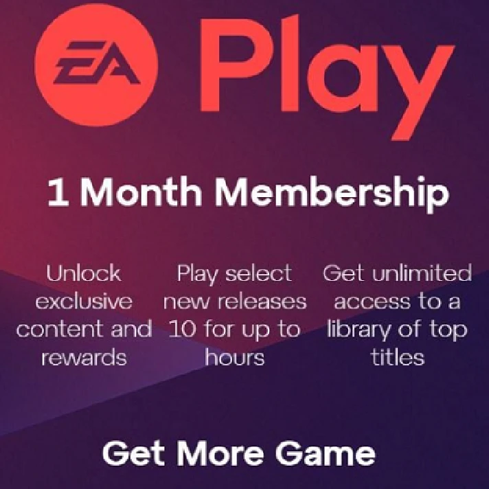 EA PLAY 1 MONTH (PC) ✅(EA APP) GLOBAL KEY🔑