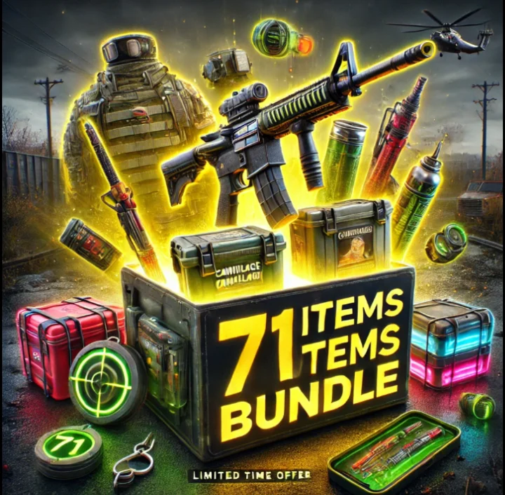 60 Контейнеров + Прицел + Камуфляжи + Брелок 71 Предмет