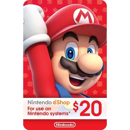 🎁 КАРТА ОПЛАТЫ NINTENDO ESHOP — 20 USD [USA]