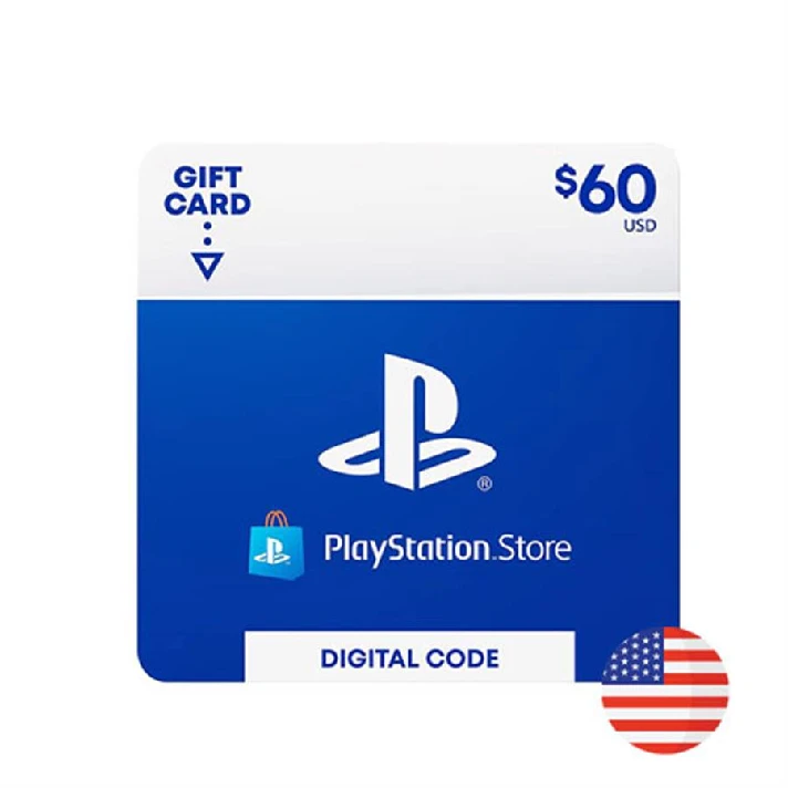 🎁 PSN USA recharge card for 60$ USD (USA) 🔥