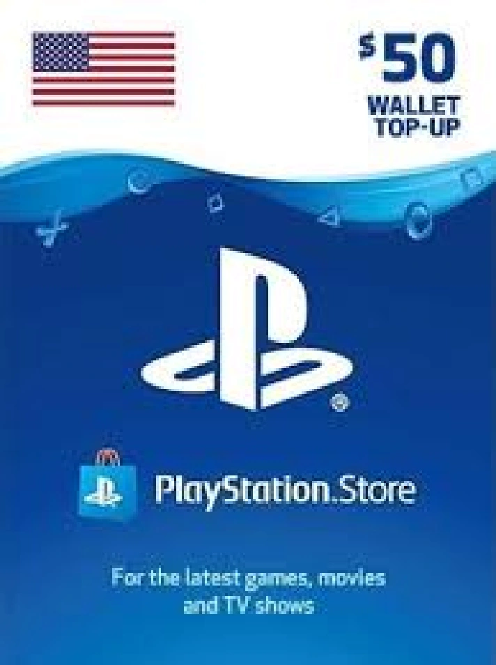 🎁 PSN USA recharge card for 50$ USD (USA) 🔥