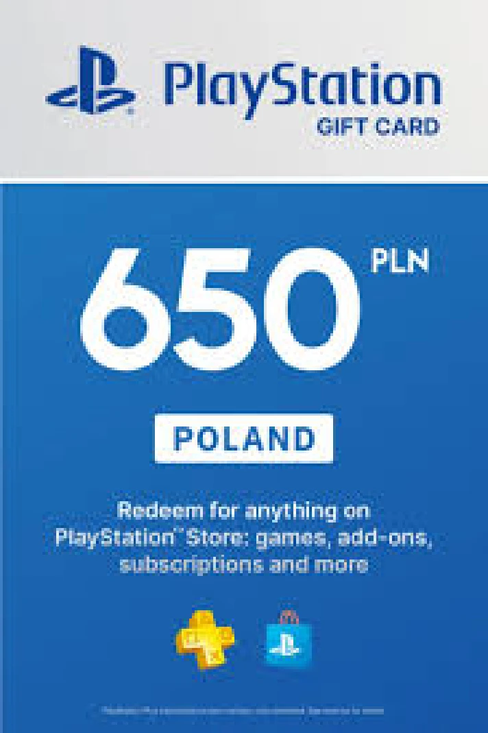 🎁 PSN Poland recharge card for 650 zl (PLN) 🔥