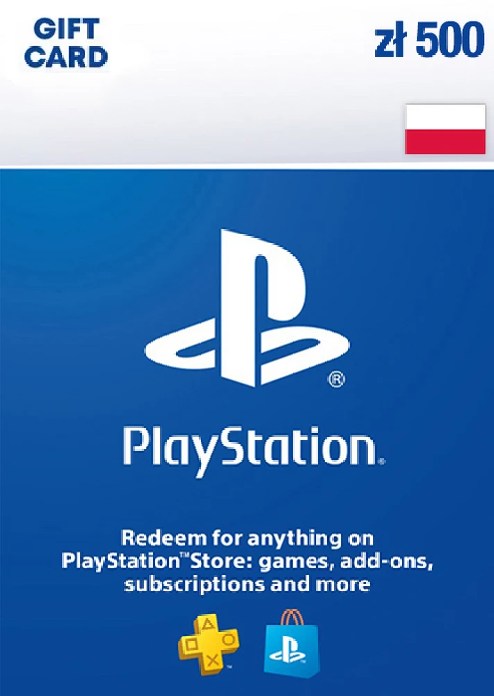 🎁 PSN Poland recharge card for 500 zl (PLN) 🔥