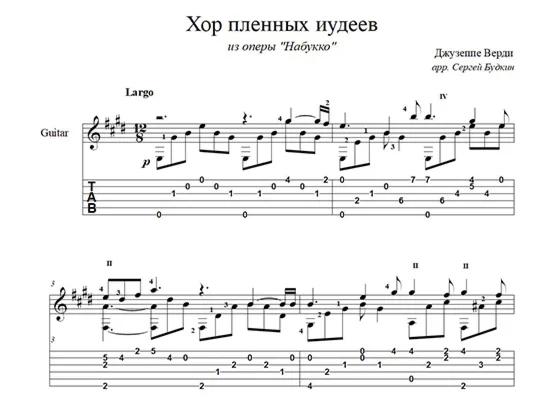Choir of the Jewish Captives (Verdi-Nabucco) notes for