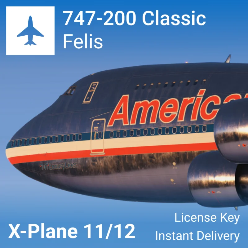 ️ Ключ Felis Boeing 747-200 Classic | X-Plane 12/11