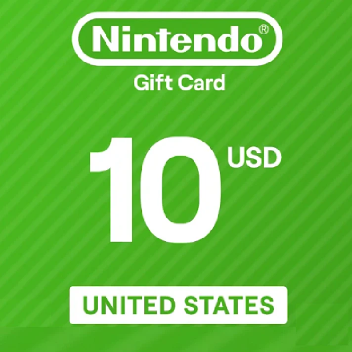 NINTENDO ESHOP CARD 10$ USD ✅(USA)