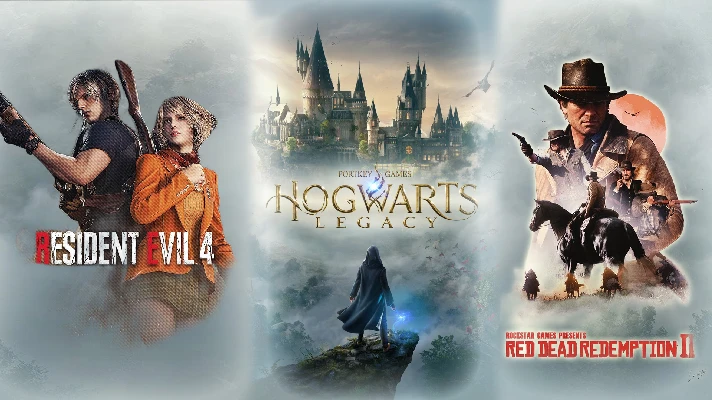 ✅ Hogwarts Legacy + RDR 2 + Residet Evil 4 (2023)